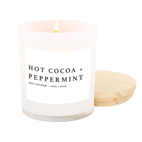 White Christmas Candle